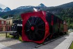 WPYR 1 : Rotary snow plow on display adjacent to the ticket office